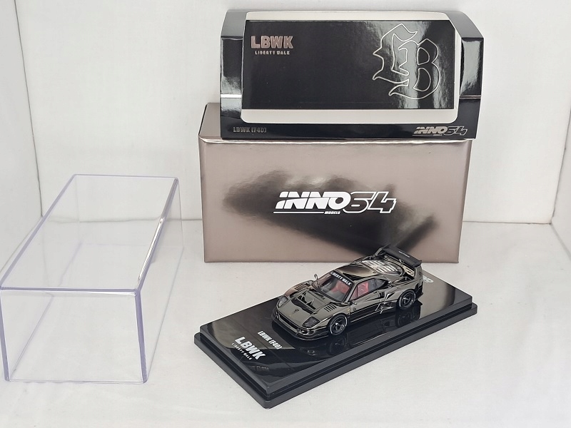 Inno 1:64 LBWK Ferrari F40 chrome black • Cena, Opinie - Allegro