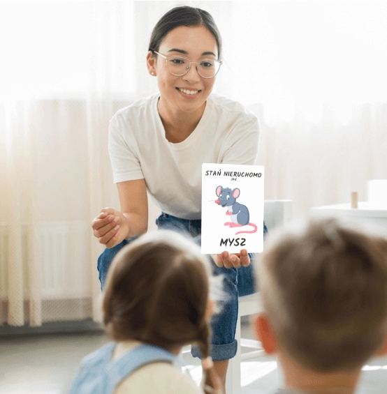 Karty Ruchowe ze zwierzątkami (zestaw 20 kart A5) Marka inna