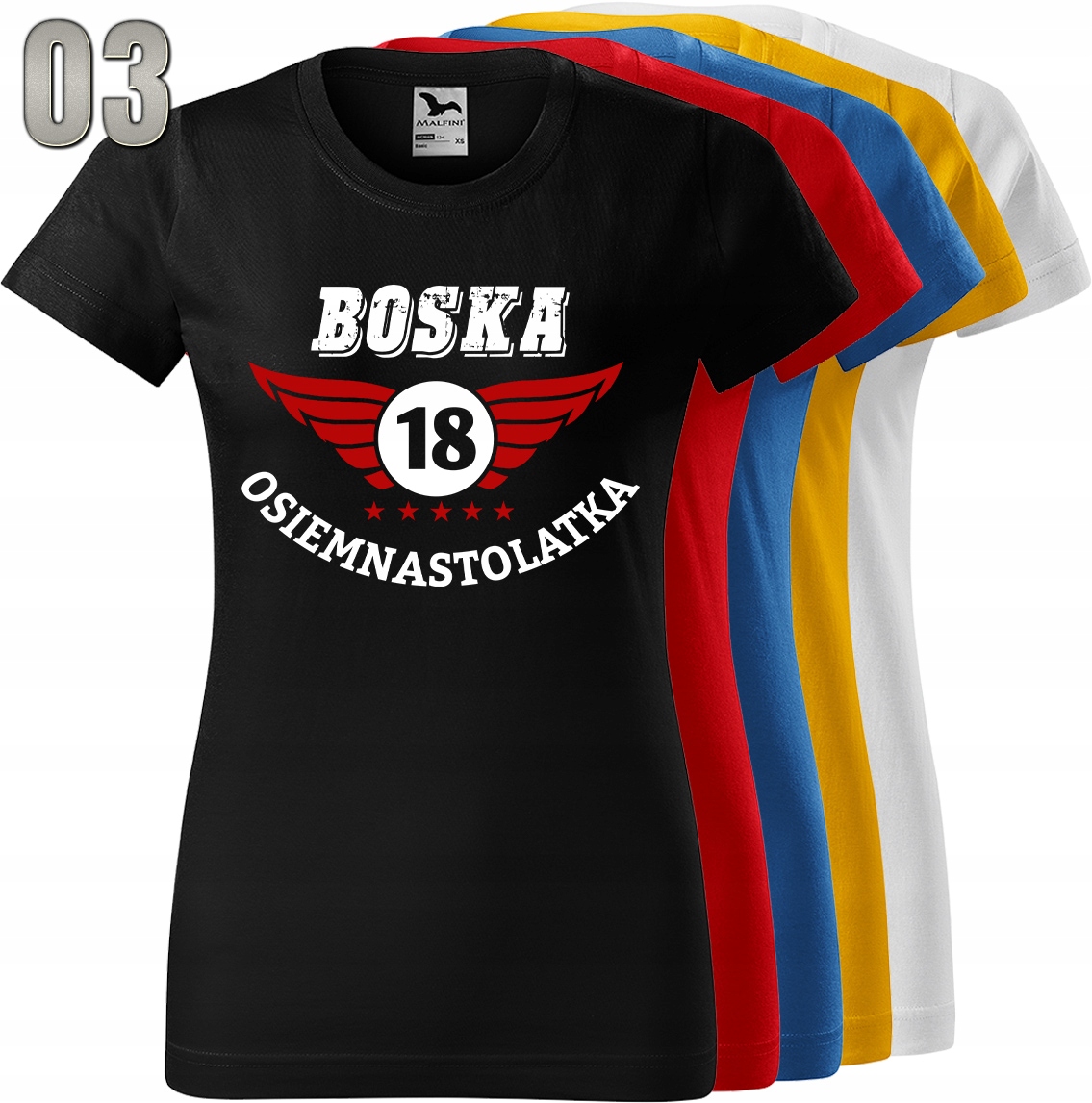 KOSZULKA DAMSKA 18 PREZENT OSIEMNASTE URODZINY Rozmiar XXL