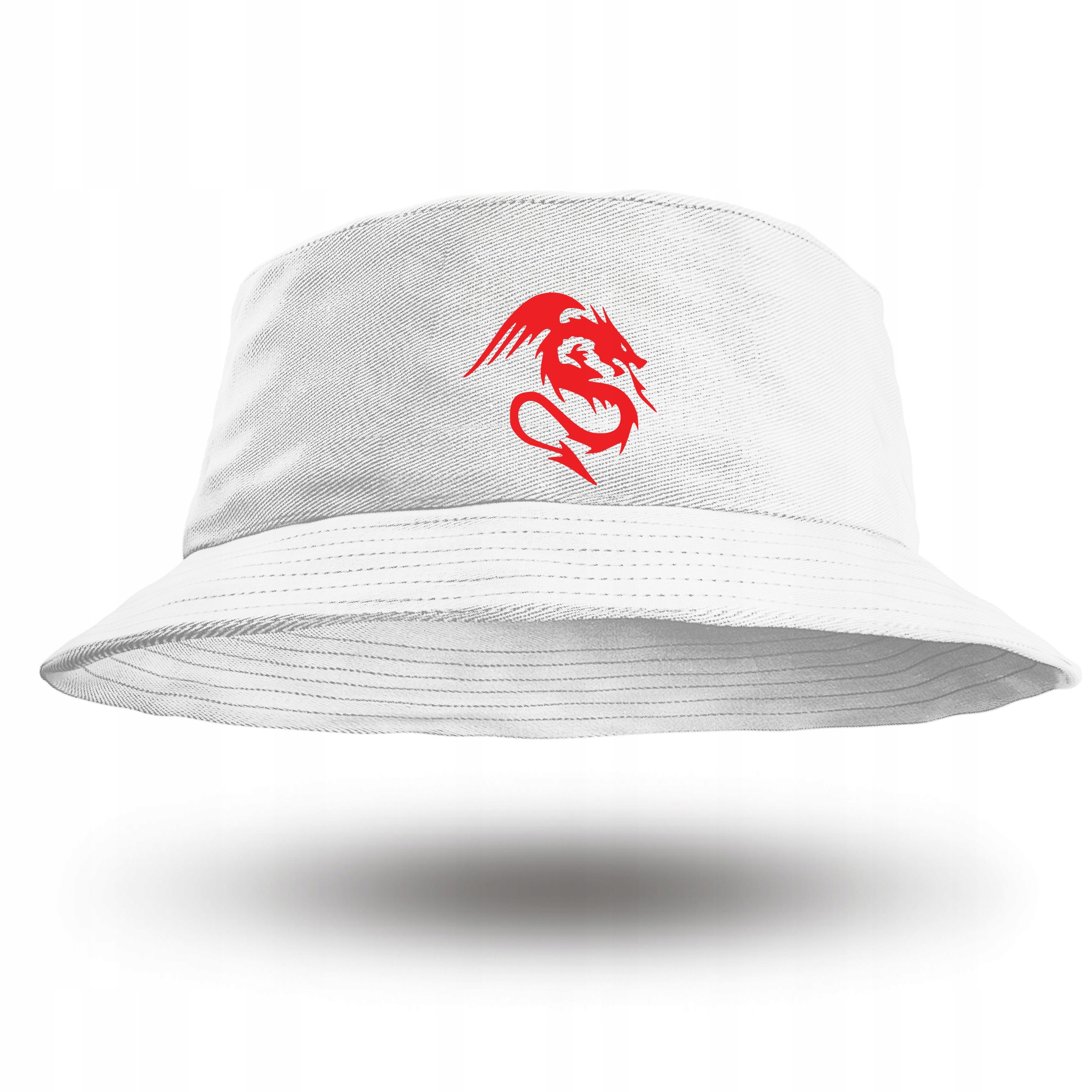 

Biały Kapelusz Wędkarski Bucket Hat Czerwony Smok