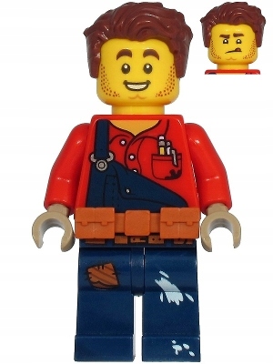 

Lego Figurka City Mechanik Stolarz Malarz cty1074