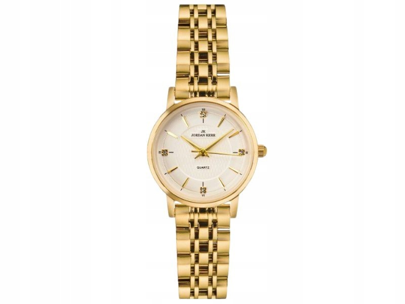 Dámské hodinky na ocelovém náramku, klasický bílý ciferník, dárek