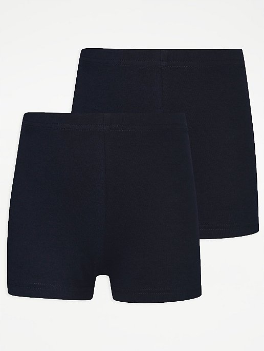 

George 2 pak krótkie legginsy szorty navy 110-116