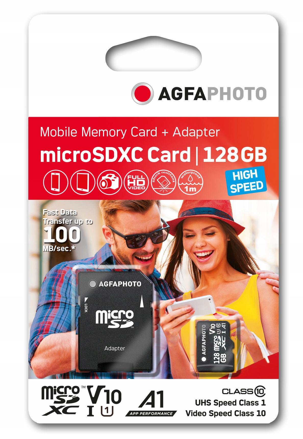 Karta AGFA MicroSDXC Micro SDXC 128GB 100MB/s V10 U1 MicroSD + ADAPTER Producent AgfaPhoto