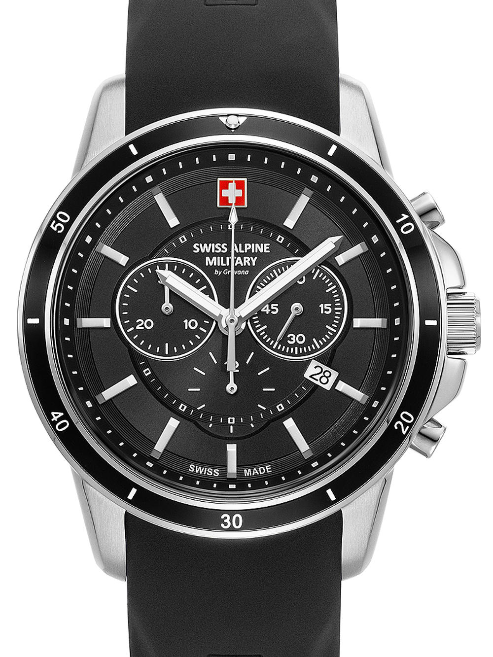 Hodinky Swiss Alpine Military 7089.9837 pánské, černo-šedé, křemenné