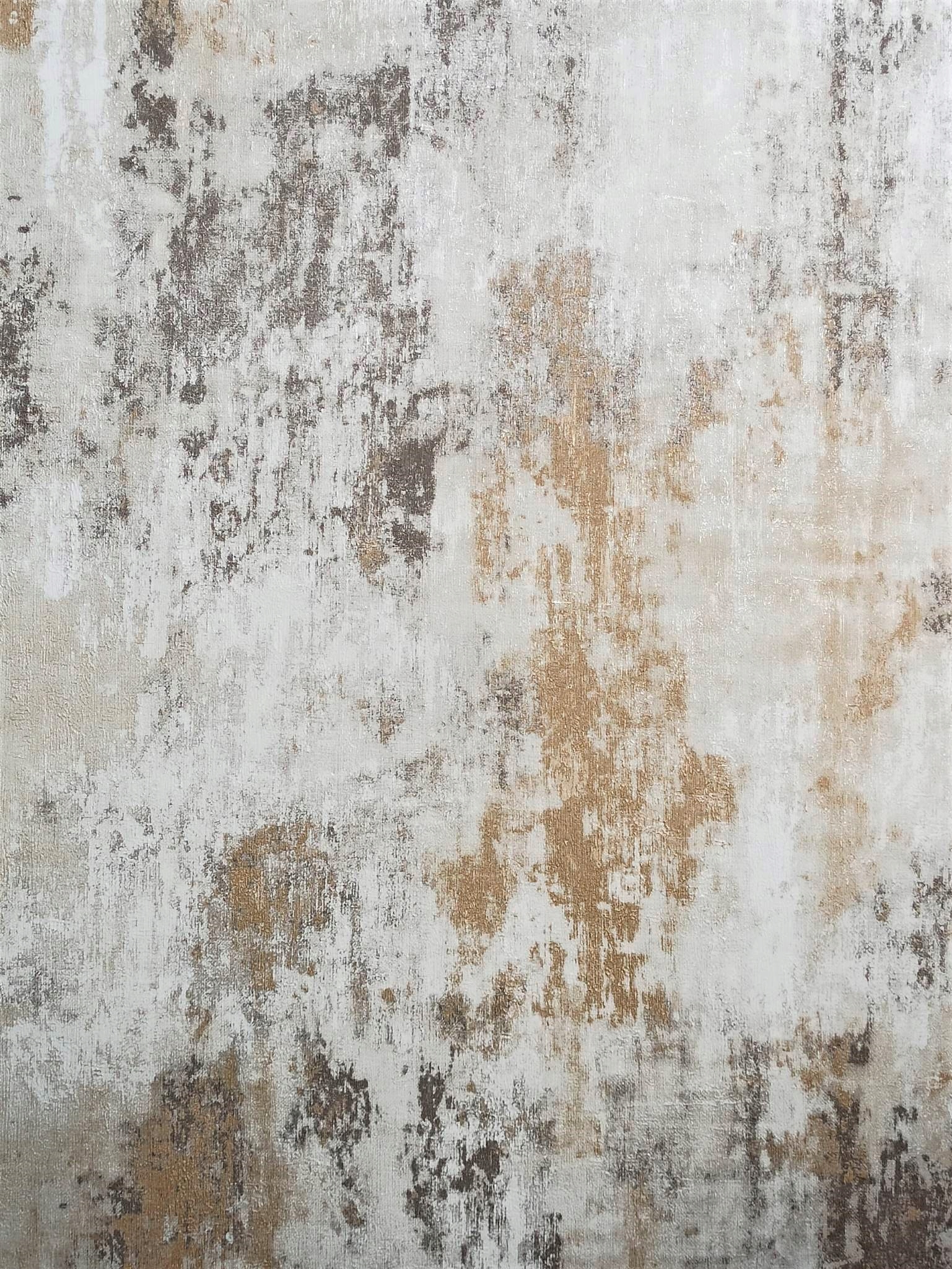 

Tapeta Tynk Przecierany Beton Beżowy Miedź Loft