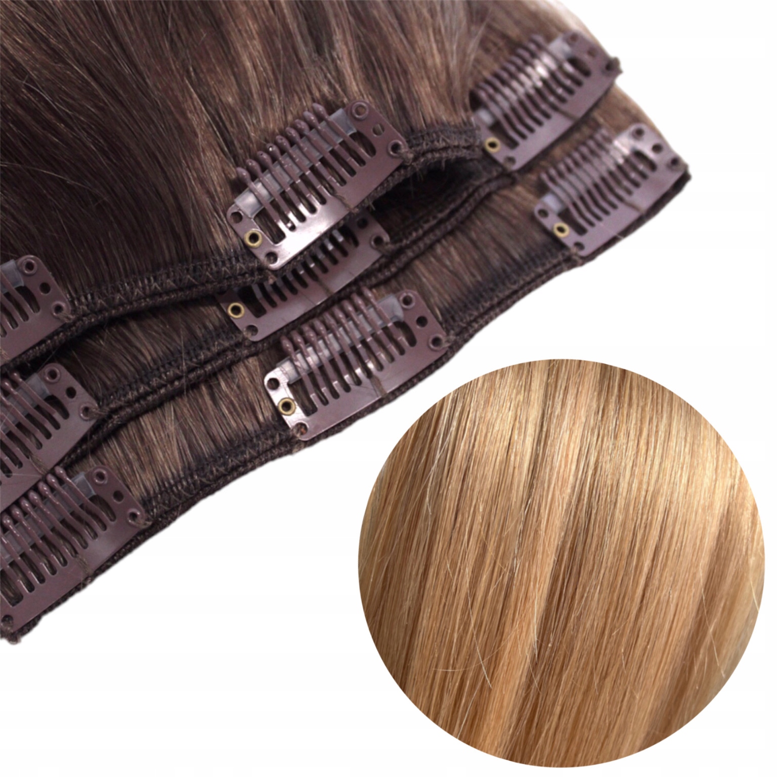 Příčesek Do Vlasů Clip In 50 cm Přírodní Příčesek