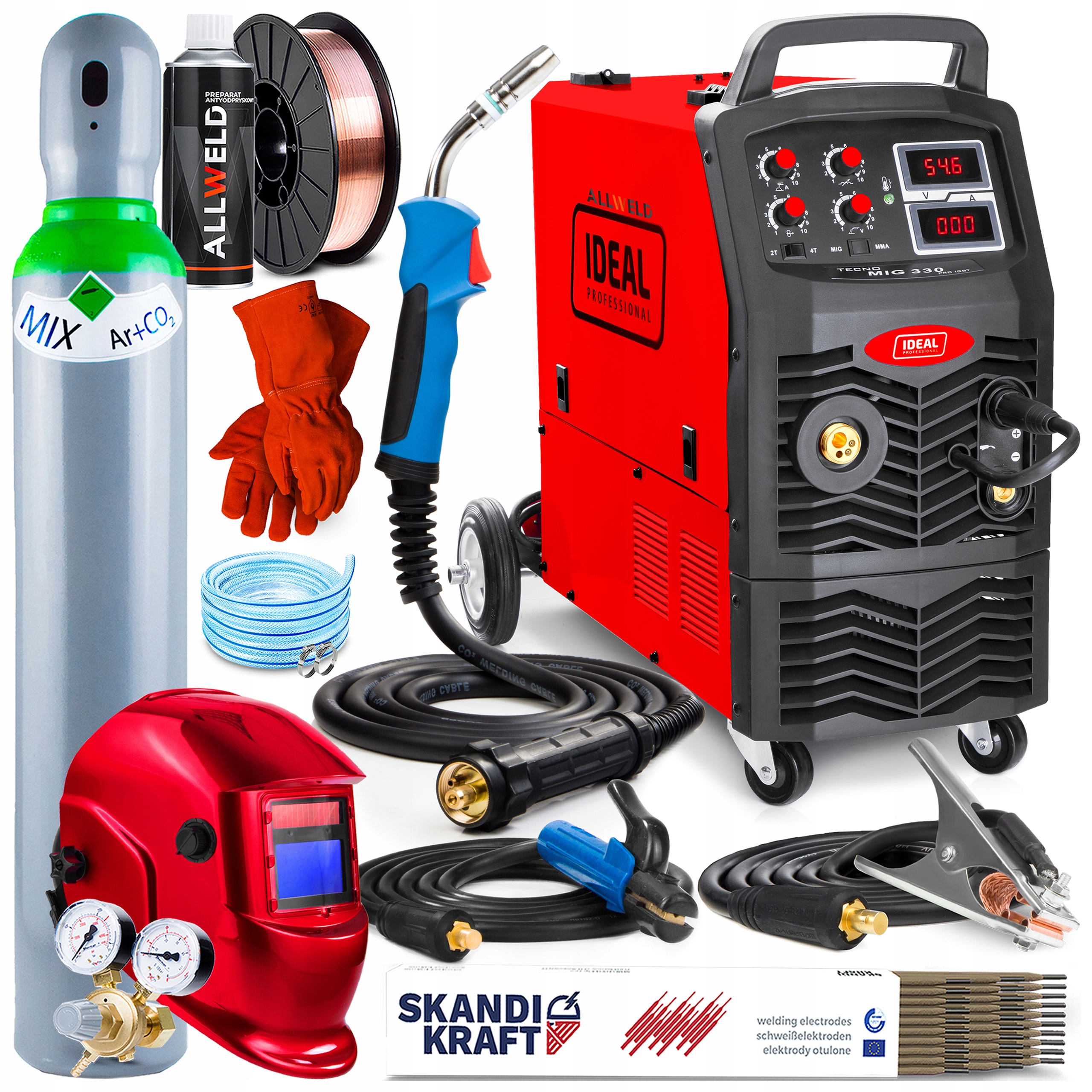 Poloautomatická Svářečka Migomat Ideal Tecno Mig 330 4X4 Digital Mma