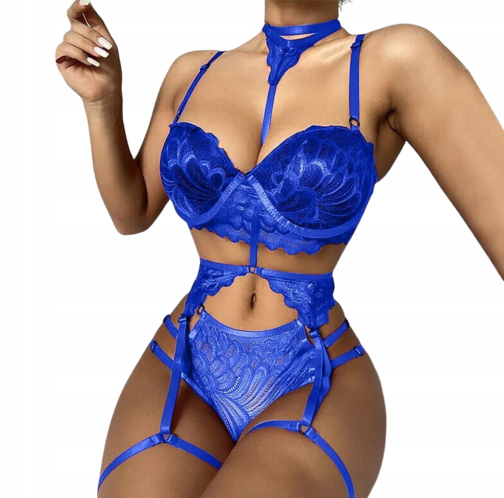 Komplet bielizny biustonosz stringi 19k 44 XXL