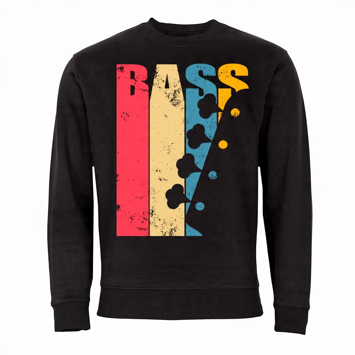 

Czarna Bluza Muzyczna Dla Muzyka Gitara Bass