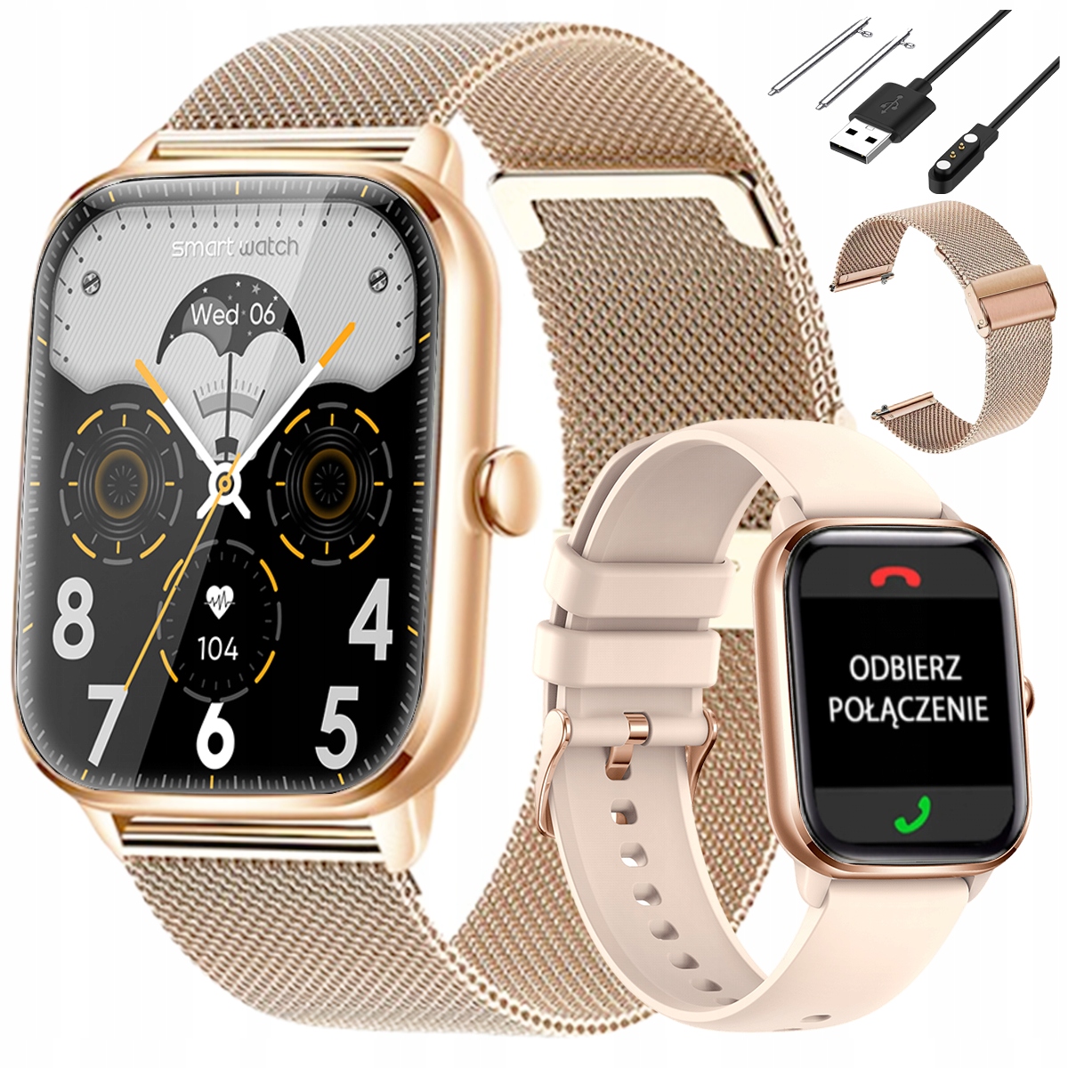 

Smartwatch Damski Dla Kobiety Rozmowy Sms Menu Pl