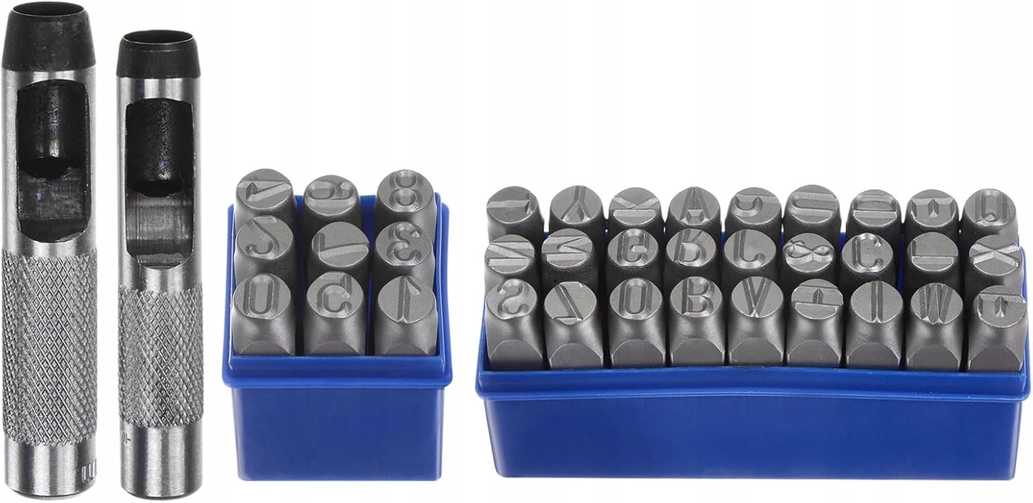 Sada pro razítkování kovu 31/64 palců (12,5 mm) (a-z 0-8 palců a symboly)