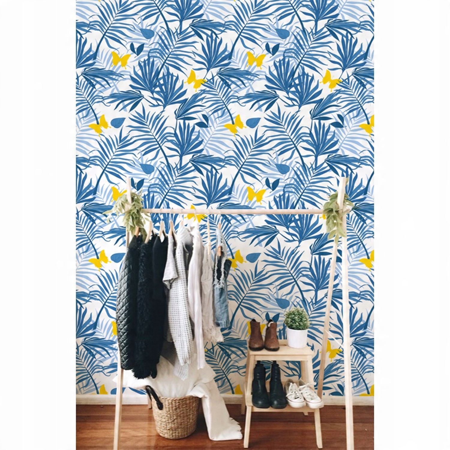 

Flizelina tapeta Egzotyczne żółte motyle 250x104cm