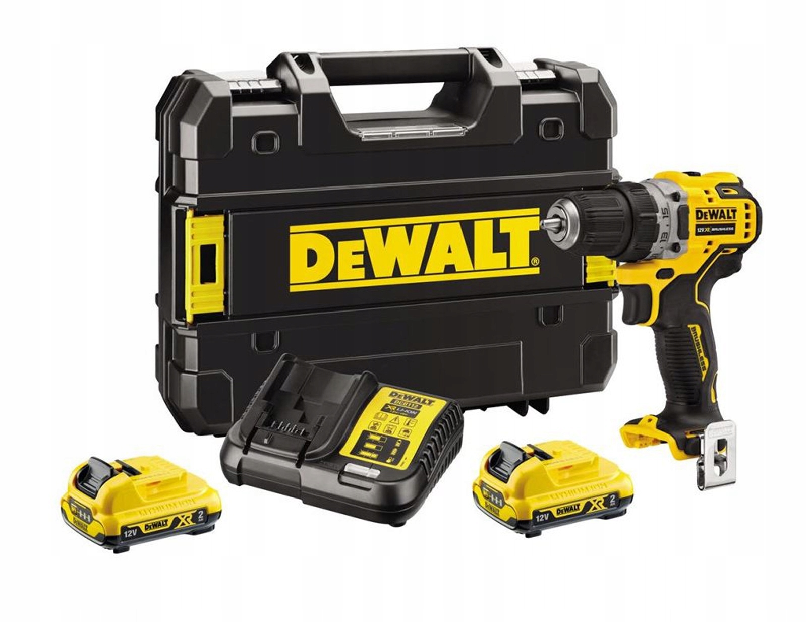 DCD701D1T Dewalt Aku Vrtačka 12V 1,5-10MM S Akum. 2X2Ah a Nabíječkou