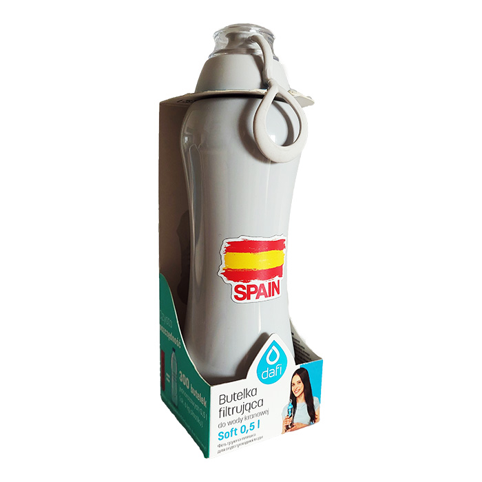 Butelka Filtrująca wodę Dafi Bidon 0,5 l Szara Spain