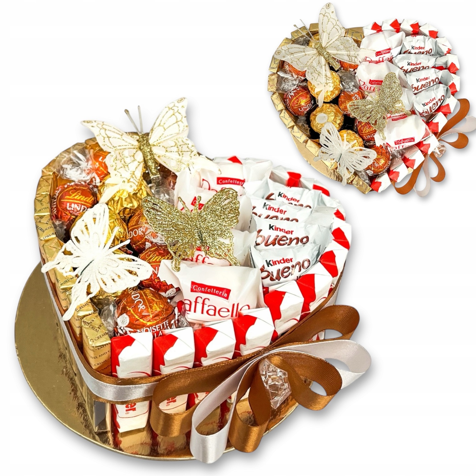 Zestaw prezentowy Tort z czekoladek Urodziny Rocznica Ślub Dla Mamy Babci