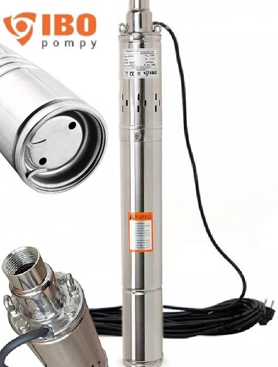 Pompa głębinowa śrubowa 3" Scr 0,25kW/230V (wbudowany kondensator) Ibo