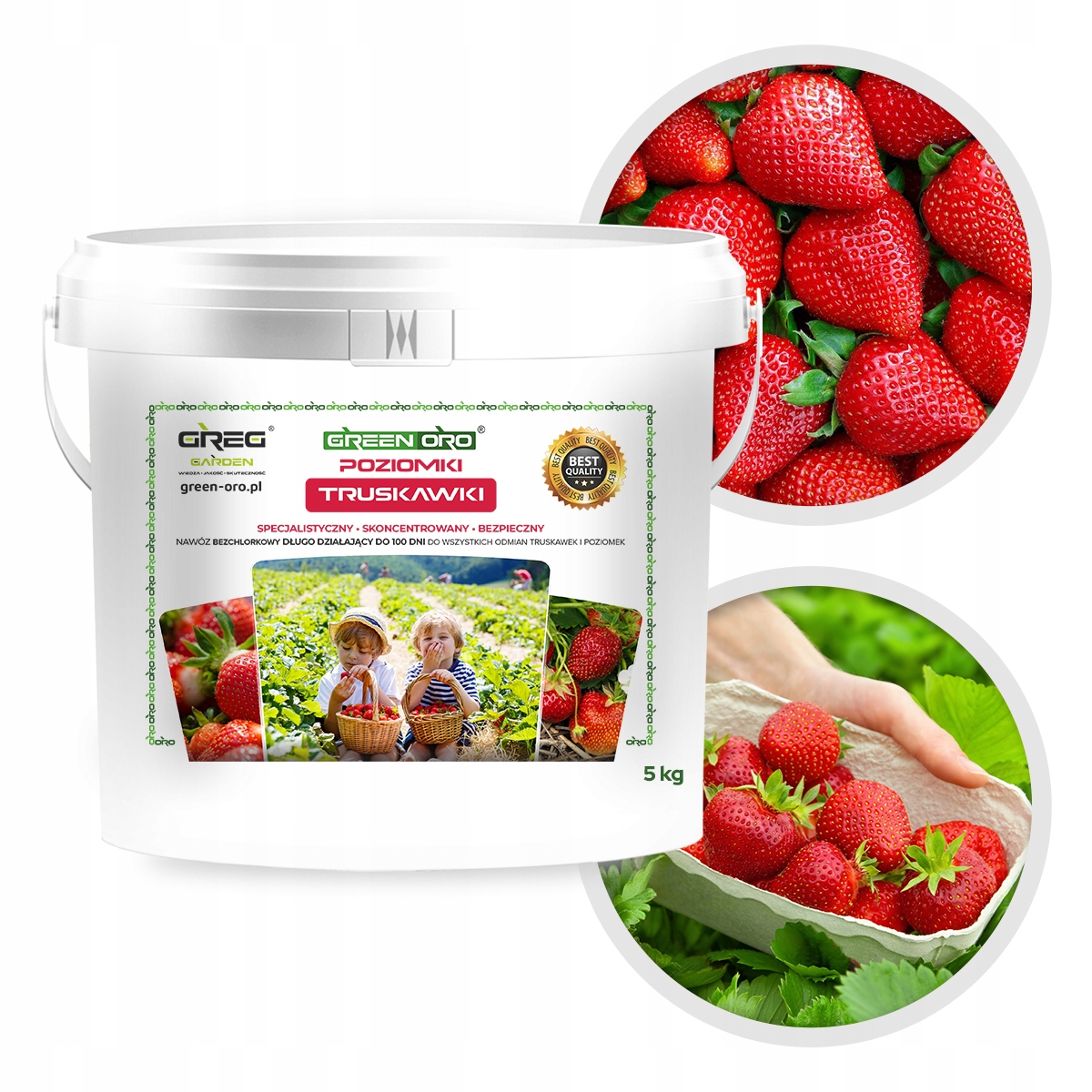 

Nawóz do Truskawek Poziomek malin 5kg Green Oro