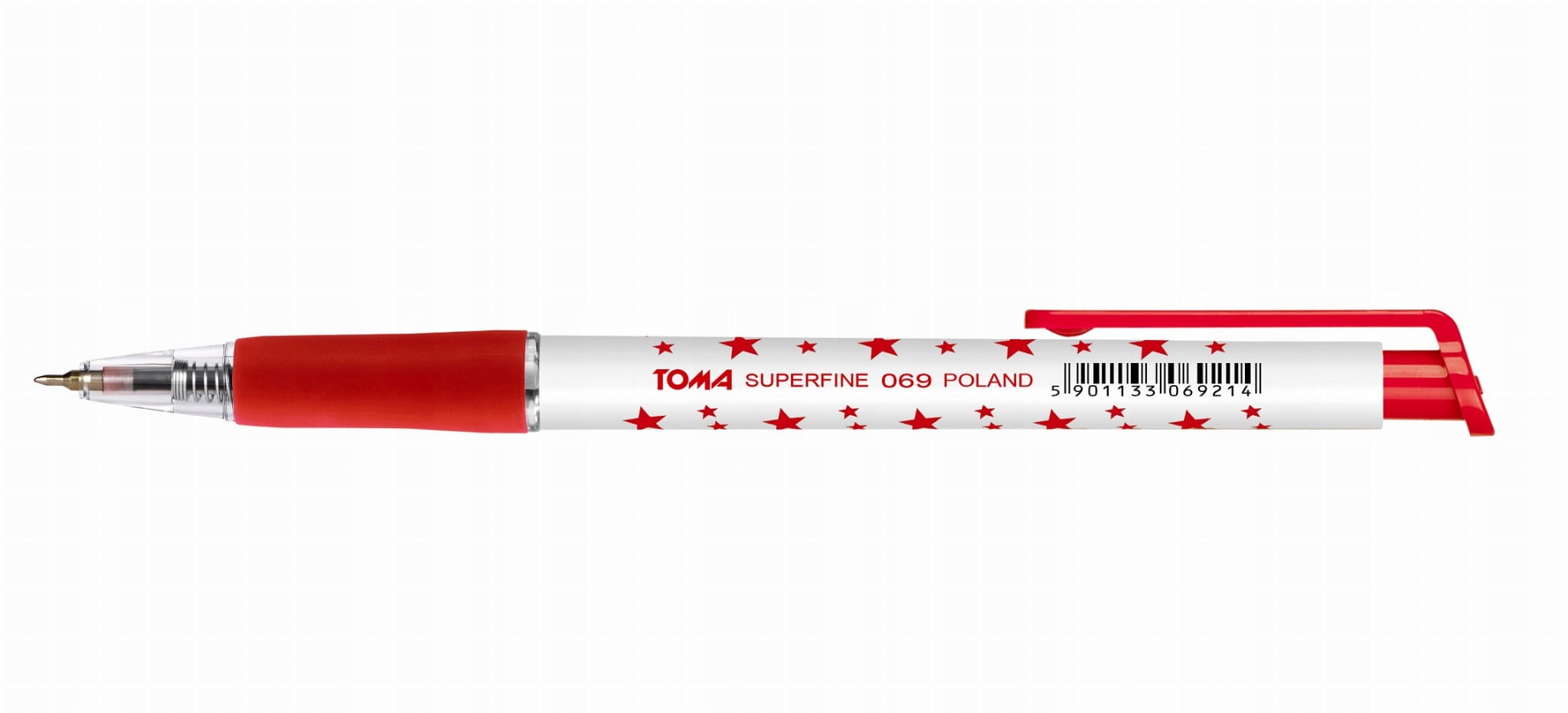 

Długopis Toma 0.50mm Gwiazdki automatyczny czerwon