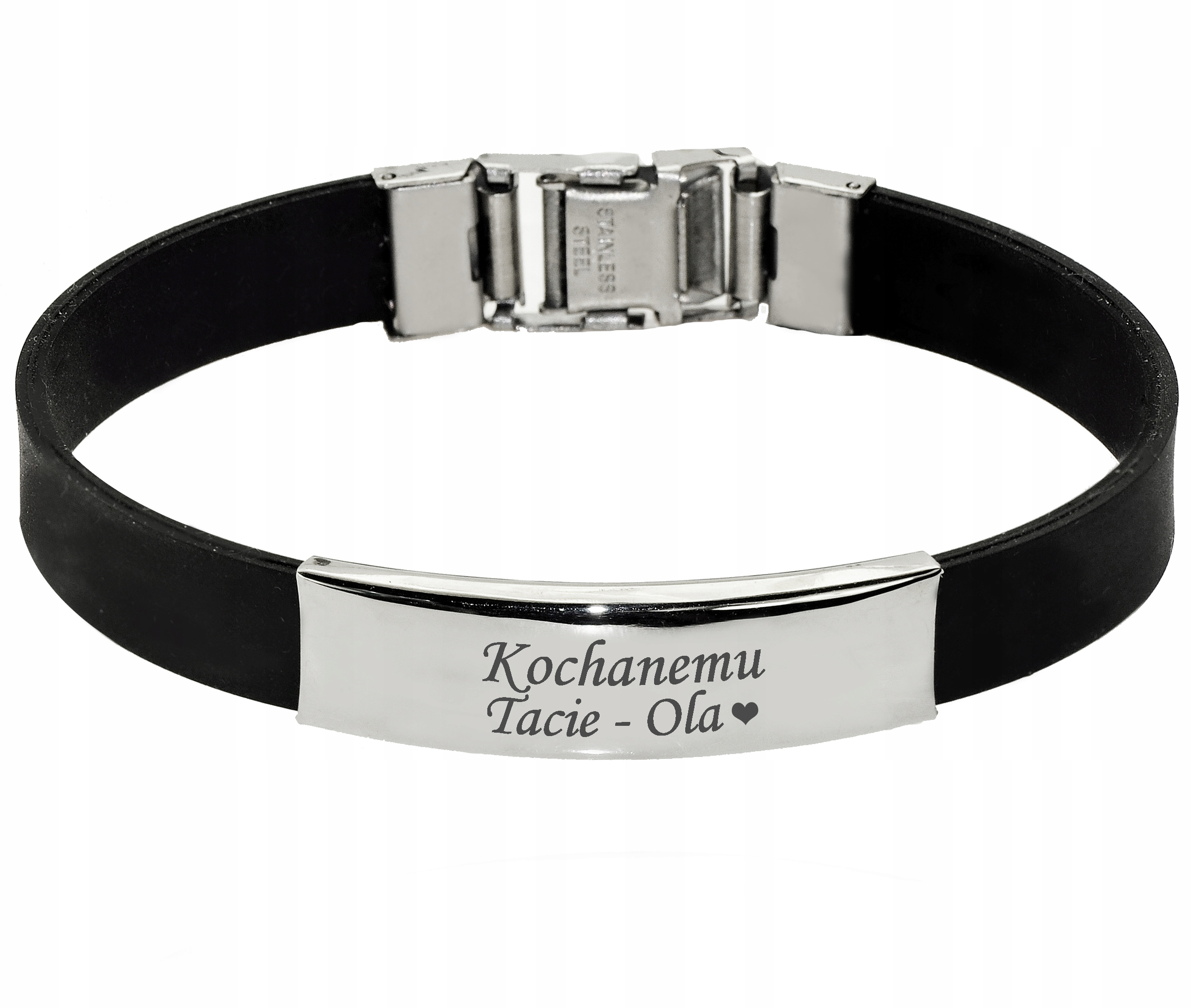 

675 Bransoletka grawer męska dzień Ojca Taty okazj