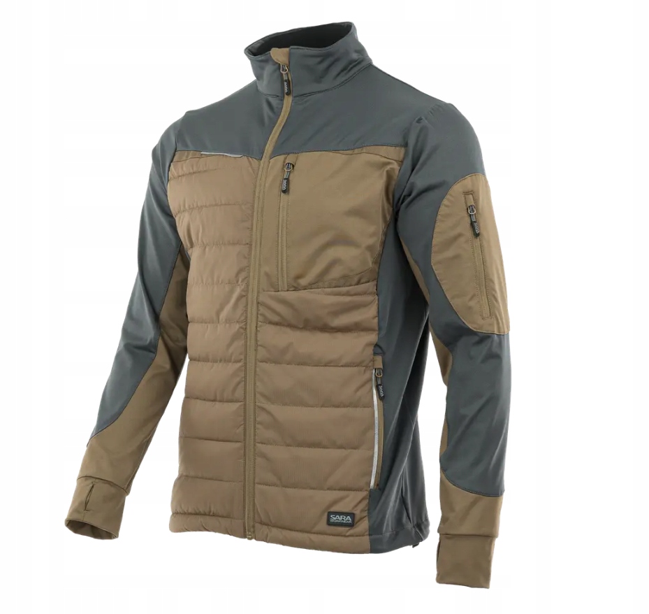 Bluza Hybrydowa, Robocza Rozpinana Comfort Plus Sara brązowa r. 2XL