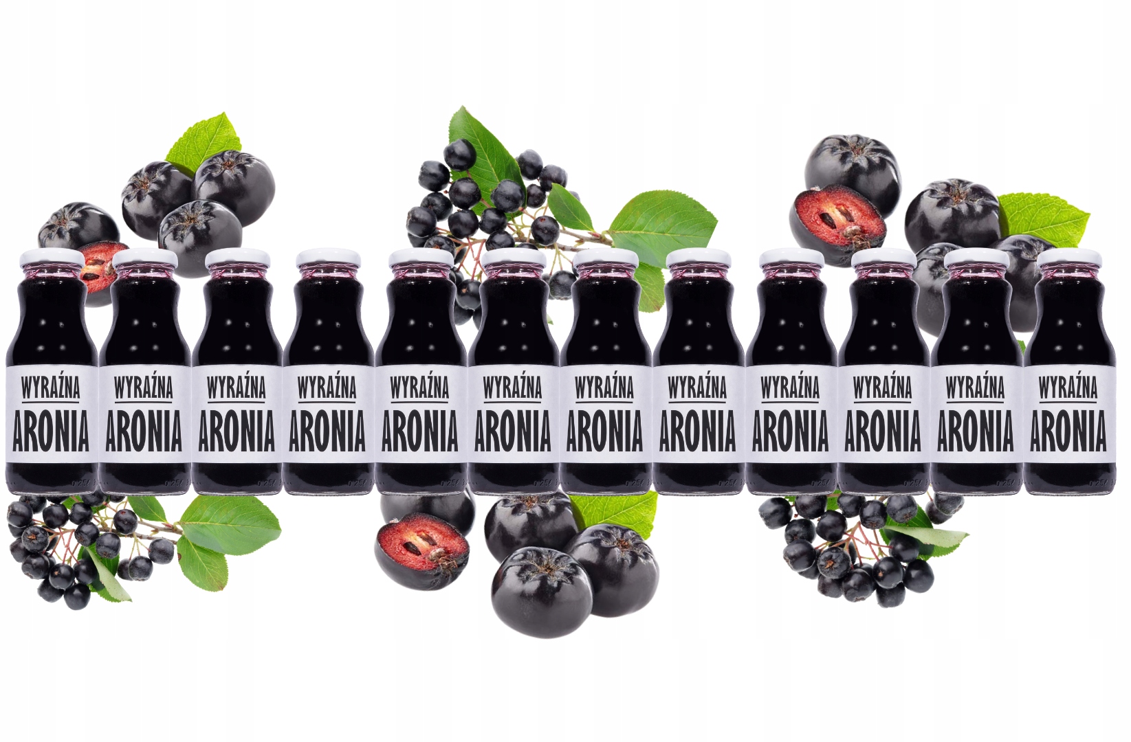 Sok Aroniowy Bio 100% z aronii Nfc 12x250ml Naturalny Bez Konserwantów