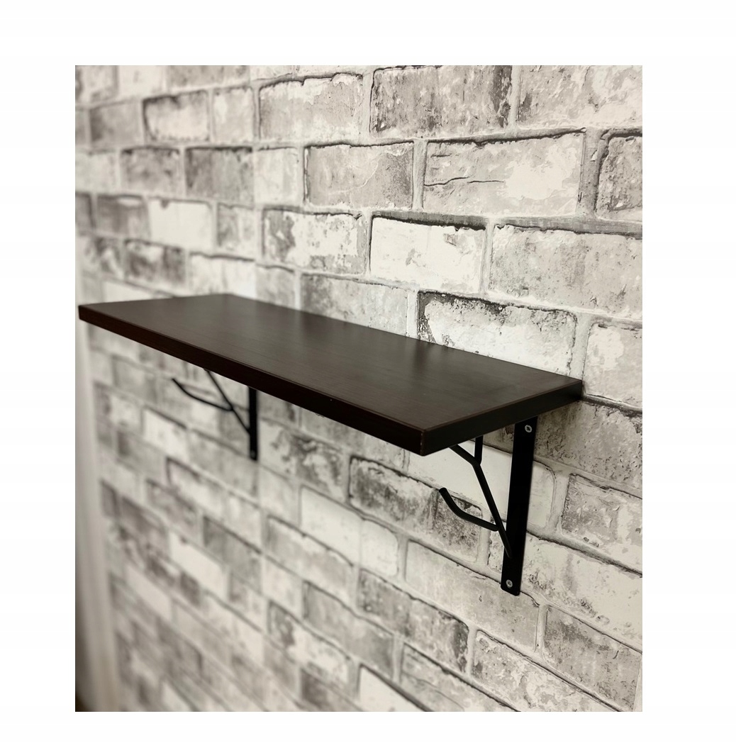 

Półka wisząca ścienna loft industrial wenge 82 cm