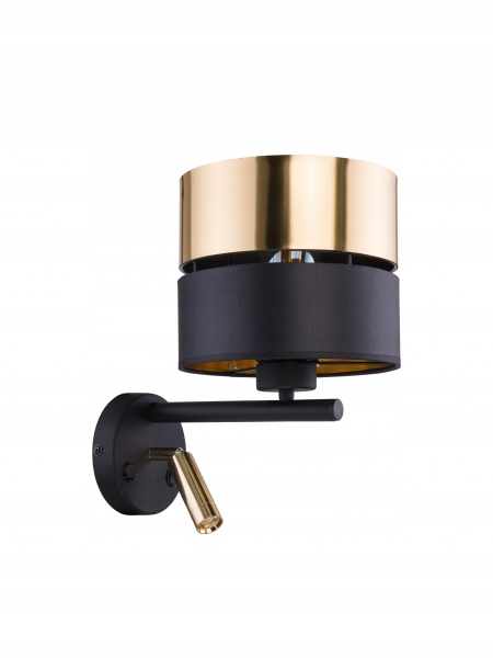 Nástenné svietidlo TK-Lighting čierne, žlté E27 40 W