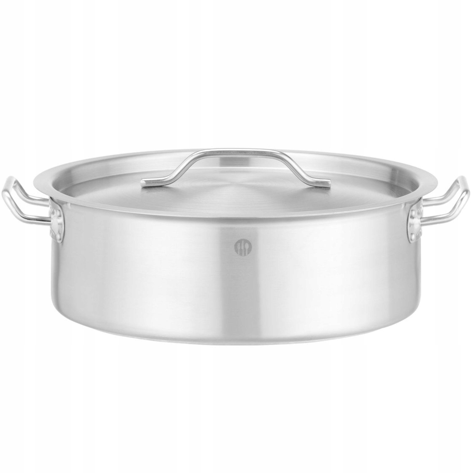 Nízký Hrnec S Poklicí Z Nerezová Ocel Pro Indukci 14.1 L, Gastronomický