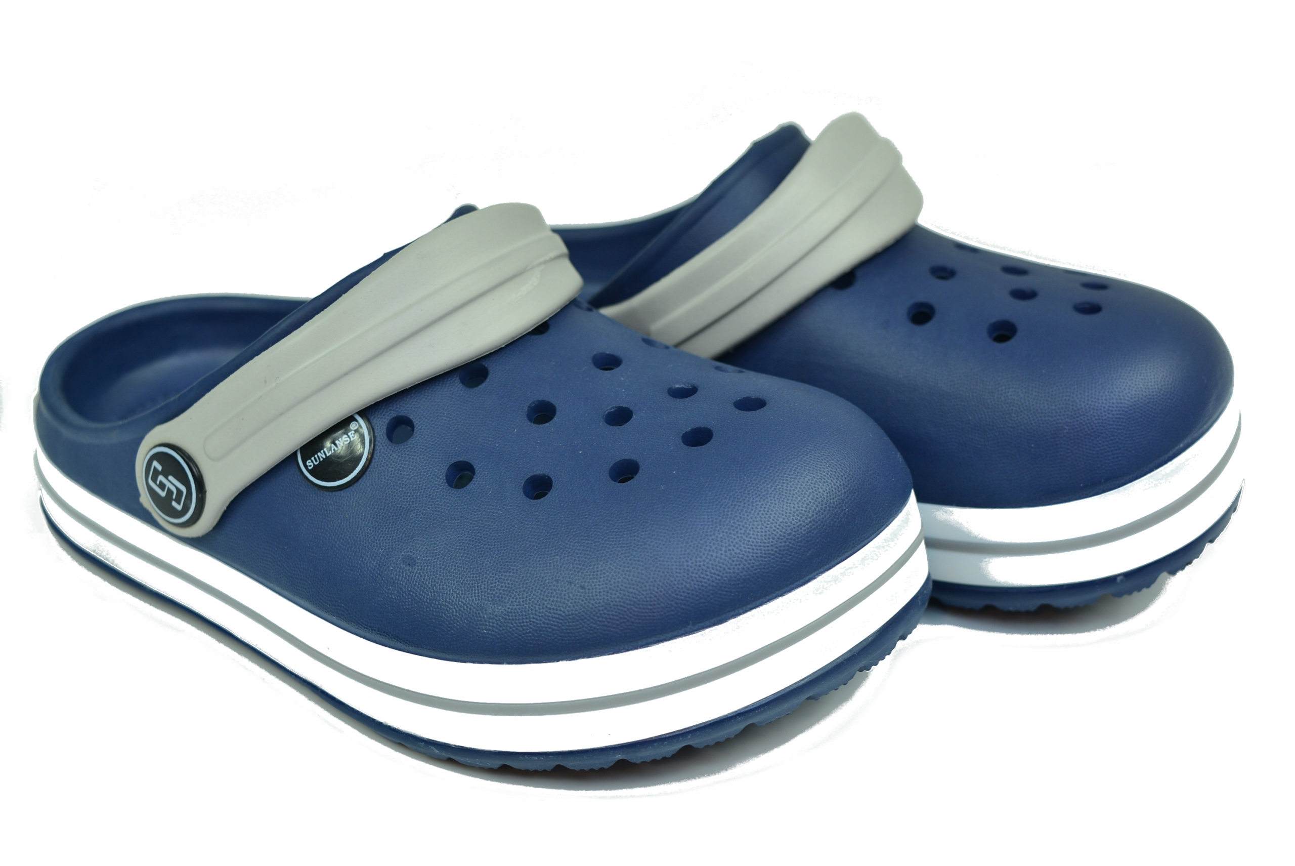 

Kroksy klapki dziecięce ogrodowe plaża granat S 24