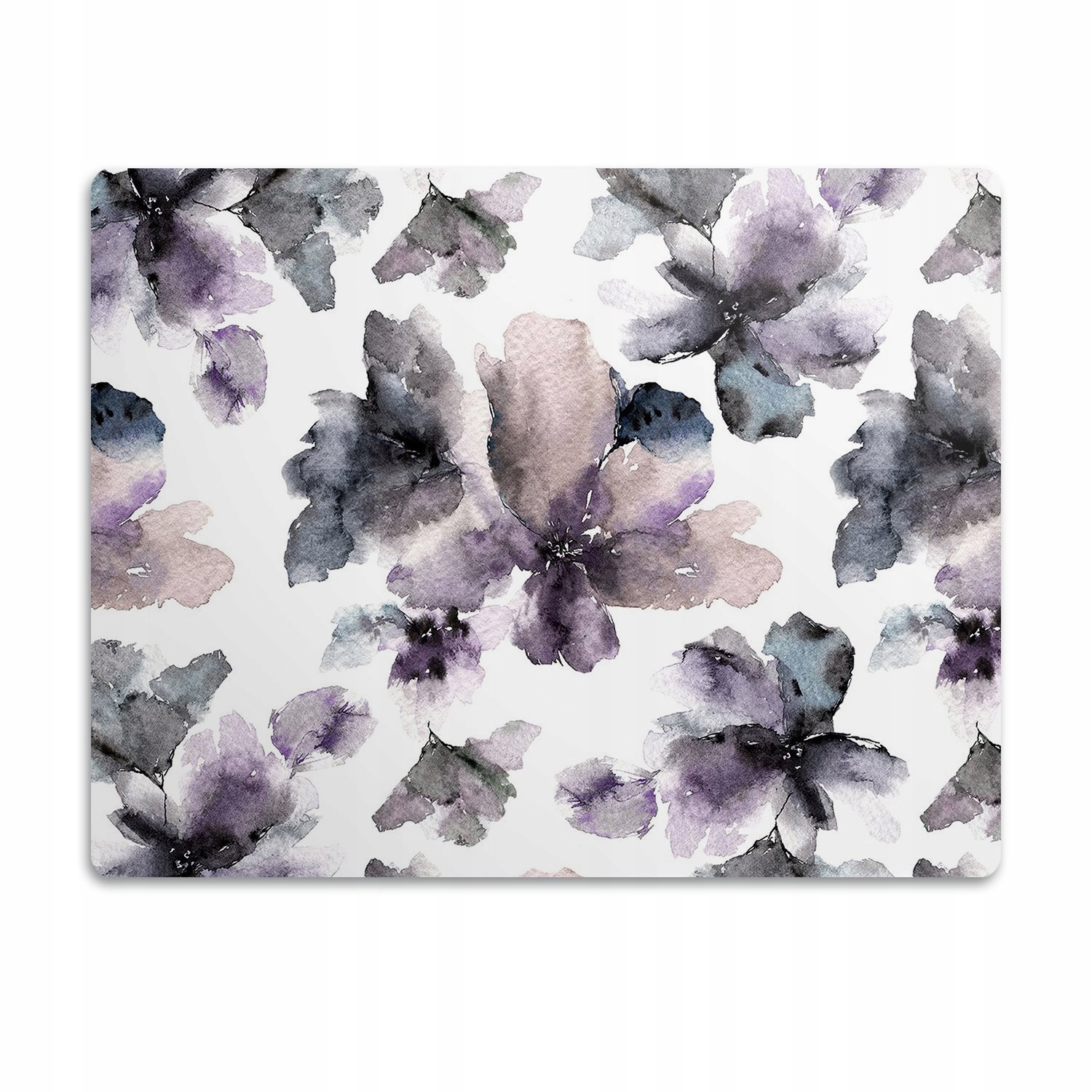 Podložka pod misku pro psa kočku Tmavé květy 60x40 cm