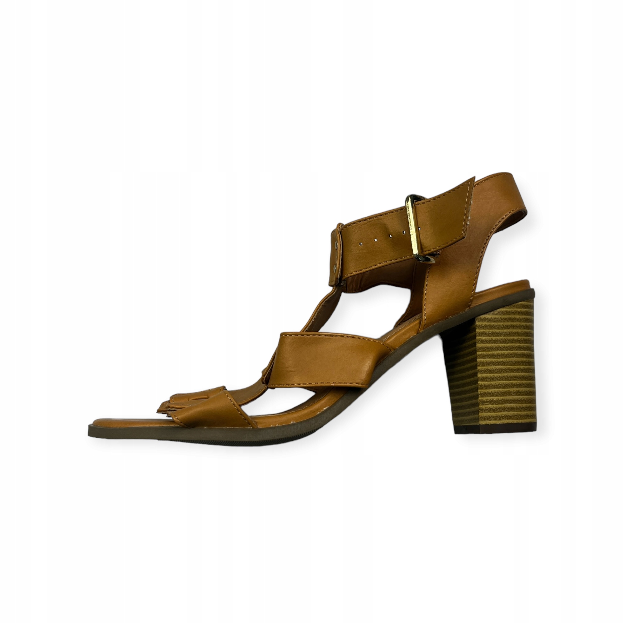 Dámské sandály s hnědým podpatkem American Eagle 40