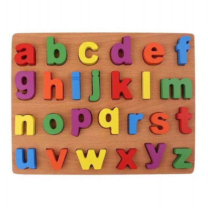 

Drewniane litery cyferki Alfabet Puzzle na tablicy