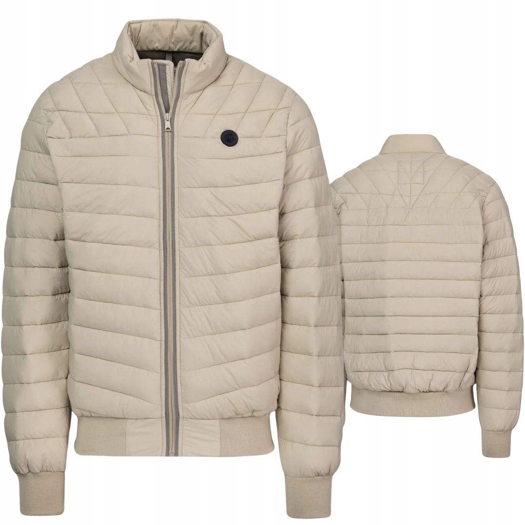 Pitbull West Coast Pánská Zimní Prošívaná Bunda Naylor Béžová 3XL