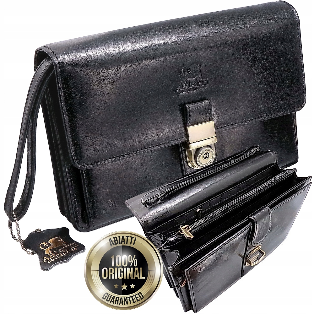Exkluzivní Kožená Pánská Taška Abiatti Silná Pravá Kůže Organizér