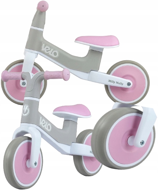 Rowerek Biegowy Różowy velo Lekki Koła Eva pierwszy rower dla dziewczynki