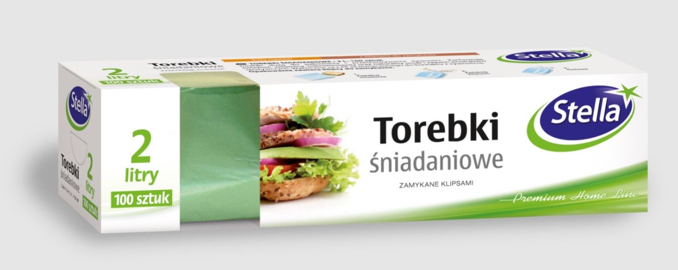 

Stella Torebki śniadaniowe, woreczki 2L, 100szt