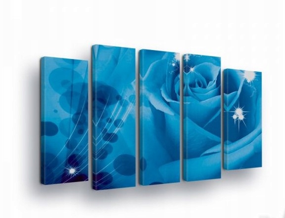 Obraz 150x100 Modrá ruža abstrakcia bokeh bez rámu kvetinový motív