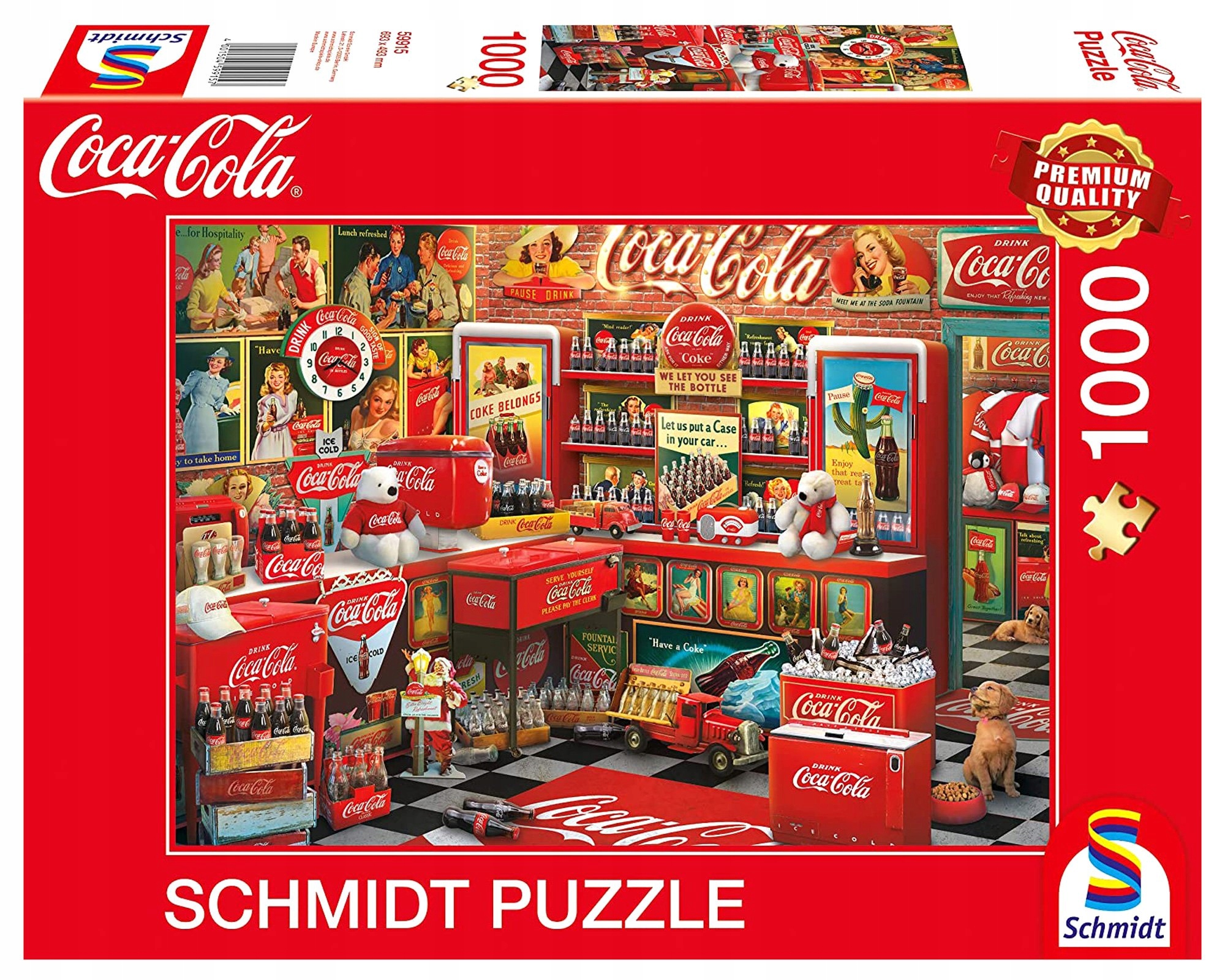 

Schmidt Pq Puzzle 1000 el Coca-cola Nostalgia