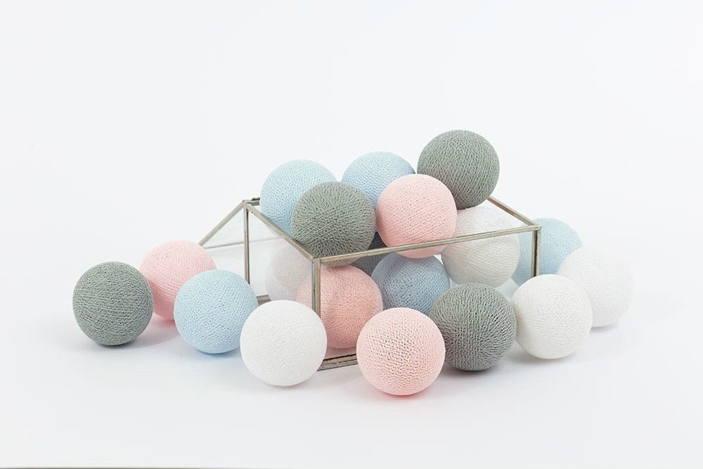 

Zestaw lampek Cotton Balls Pastel Candy 10 kul