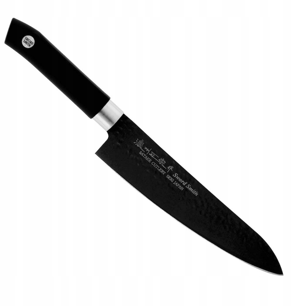 Satake Sword Smith Black Japonský kuchynský nôž šéfkuchára 56-58 Hrc 21 cm