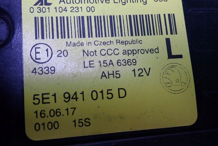SKODA OCTAVIA III FULL LED LIFT 17- reflektor left light left