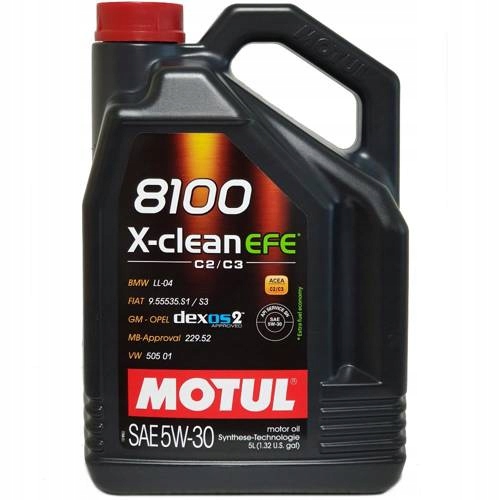 

Olej Motul 8100 X-clean Efe 5W30 5L