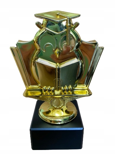 

Statuetka 14 cm Sowa Absolwent Szkoła Z Grawerem