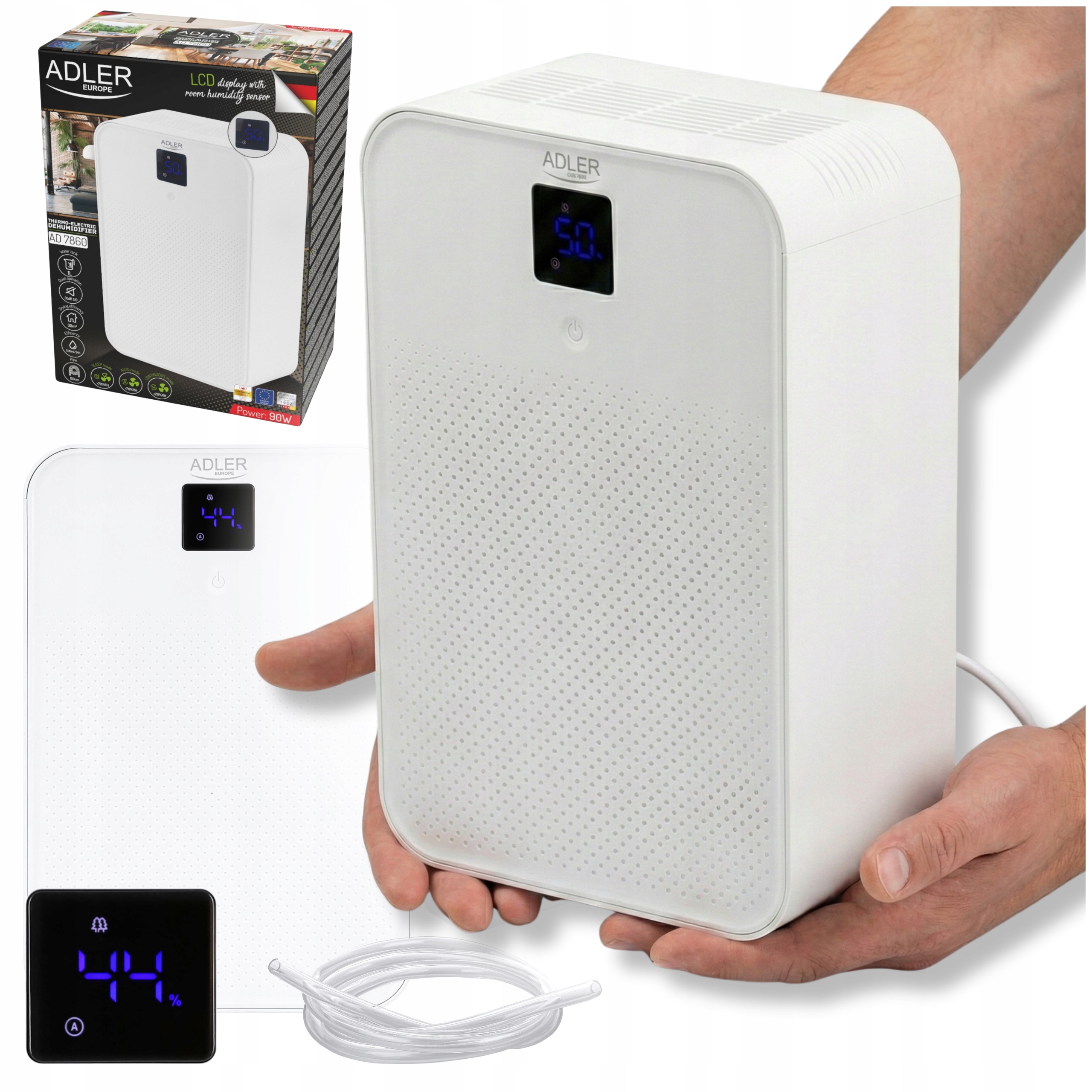 Veľký Odvlhčovač Vzduchu, Pohlcovač Vlhkosti, Tichý Čistič XXL 150 W