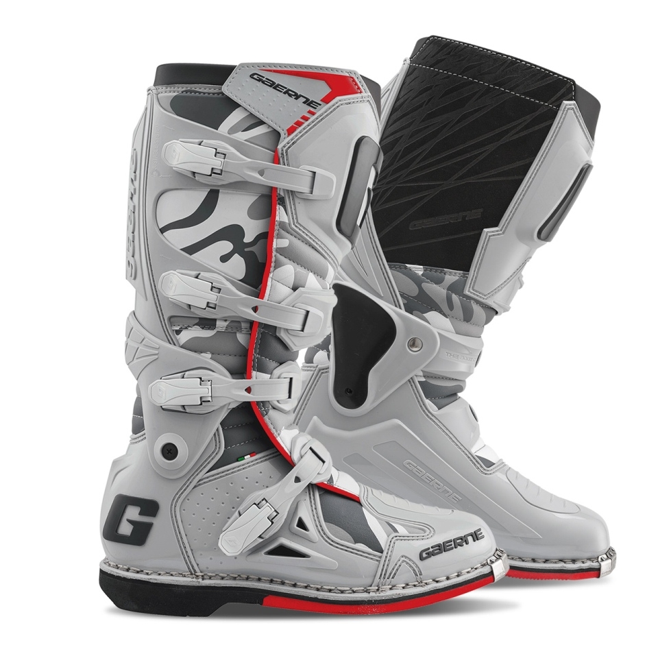 Gaerne Topánky Cross/enduro Fastback Endurance Snow Camo Farba Šedá/čierna 45