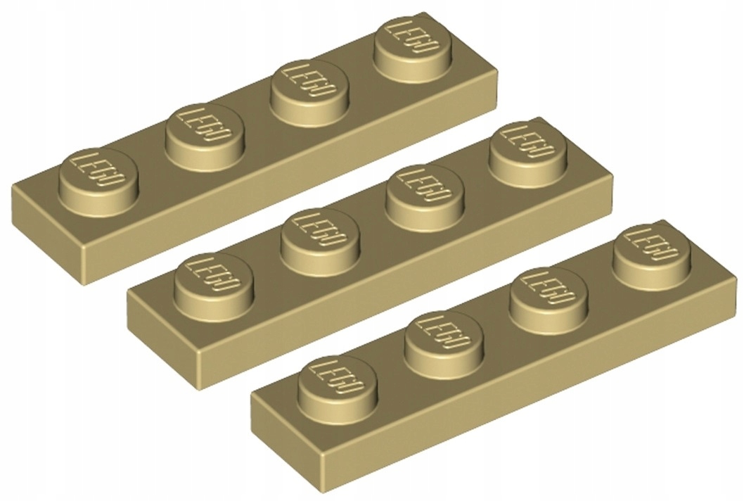 

Lego Płytka 1x4 Beżowy/Tan (3710/4113233) 3szt