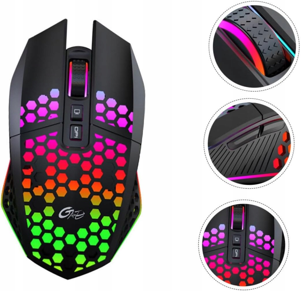 MYSZ DEFENDER GM-067 ONESHOT OPTIC RF RGB 3200dpi 7P — 25