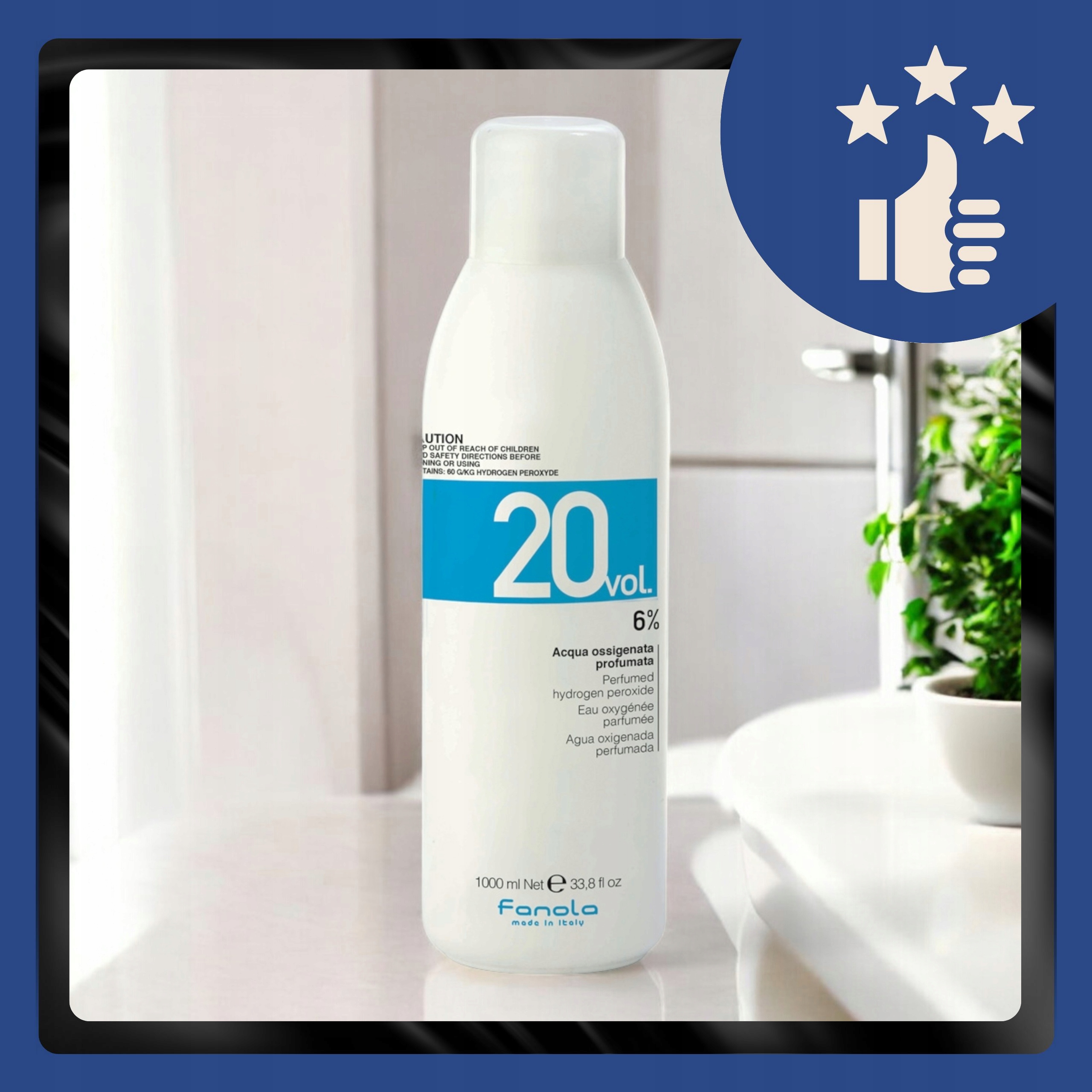 FANOLA CREMA 20 OXYDANT 6% WODA UTLENIONA DO FARB EMULASJA 1000ML Typ oksydanty