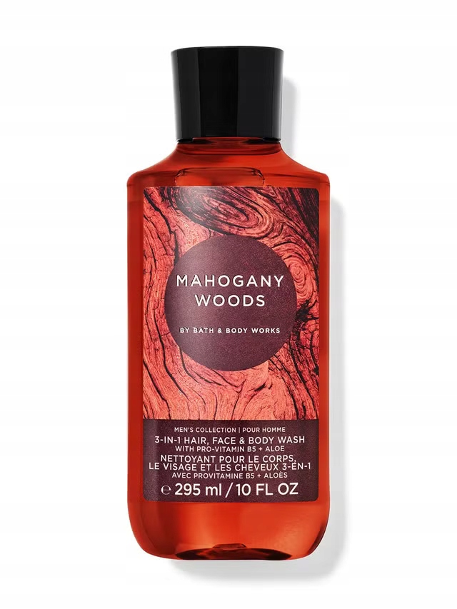 Bath & Body Works Gel na mytí 3v1 Mahogany Woods 295 ml